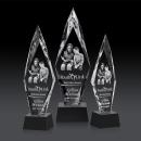 Manilow Black on Robson Base (3D) Crystal Award