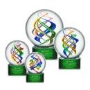 Galileo Green on Paragon Base Spheres Glass Award