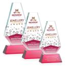 Kingsley Full Color Red on Newhaven Base Crystal Award