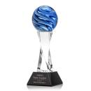 Naples Black on Langport Base Spheres Glass Award
