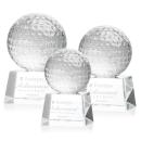 Golf Ball Spheres on Robson Base Crystal Award