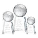 Golf Ball Spheres on Celestina Base Crystal Award