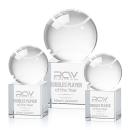 Tennis Ball Spheres on Granby Base Crystal Award