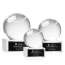 Tennis Ball Spheres on Hancock Base Crystal Award