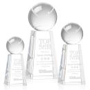 Tennis Ball Spheres on Novita Base Crystal Award