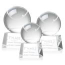 Tennis Ball Spheres on Robson Base Crystal Award