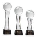 Basketball Black on Grafton Base Spheres Crystal Award