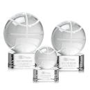 Basketball Spheres on Paragon Base Crystal Award