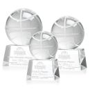 Basketball Spheres on Robson Base Crystal Award