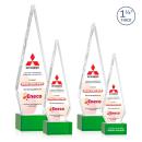 Springfield Full Color Green on Hancock Base Crystal Award