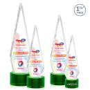 Springfield Full Color Green on Marvel Base Crystal Award