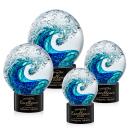 Surfside Black on Marvel Base Spheres Glass Award