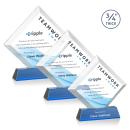 Belaire Full Color Sky Blue on Newhaven Base Crystal Award