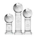 Globe Spheres on Colverstone Base Crystal Award