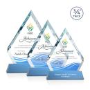 Apex Full Color Sky Blue on Newhaven Base Crystal Award