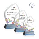 Daltry Full Color Sky Blue on Newhaven Base Abstract / Misc Crystal Award