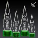 Springfield 3D Green on Marvel Base Crystal Award