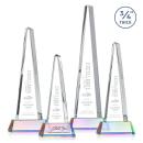 Majestic Tower Prismatic on Newhaven Base Pyramid Crystal Award