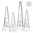 Majestic Tower Full Color White on Newhaven Base Pyramid Crystal Award