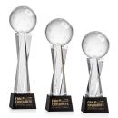 Pickleball Black on Grafton Base Spheres Crystal Award