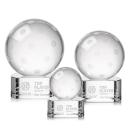Pickleball Spheres on Paragon Base Crystal Award