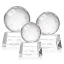 Pickleball Spheres on Robson Base Crystal Award