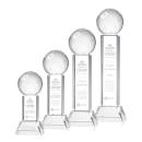 Pickleball Clear on Stowe Base Spheres Crystal Award