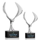 Maverick Eagle Full Color Black on Paragon Base Animals Crystal Award