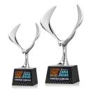 Maverick Eagle Full Color Black on Robson Base Animals Crystal Award
