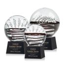 Serenity Black on Robson Base Spheres Glass Award