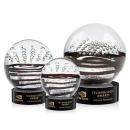 Serenity Black on Stanrich Base Spheres Glass Award