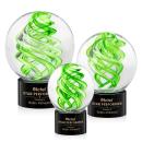 Vortex Black on Marvel Base Spheres Glass Award