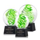 Vortex Black on Robson Base Spheres Glass Award