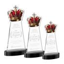 Crown Black on Alberton Base Abstract / Misc Crystal Award