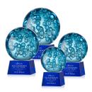 Addison Blue on Robson Base Spheres Glass Award