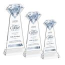 Gemstone Full Color Clear on Hartford Base Crystal Award