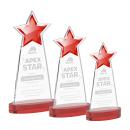 Starlite Red on Alberton Base Star Crystal Award