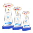 Las Vegas Full Color Blue on Alberton Base Abstract / Misc Crystal Award