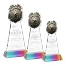 Police Badge Prismatic on Hartford Base Abstract / Misc Crystal Award