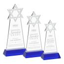 Star of David Blue on Hartford Base Abstract / Misc Crystal Award