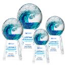 Surfside Full Color Spheres on Celestina Base Glass Award