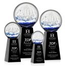 Starburst Black on Novita Base Spheres Glass Award