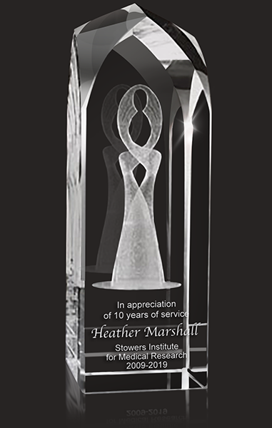 Right Angle Glass Award, Engraved Glass Awards