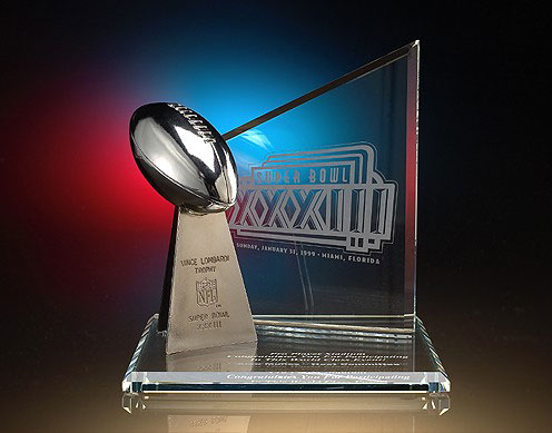 Have us Create custom awards like the Vince Lombardi Trophy Replica Award for your company's winning team